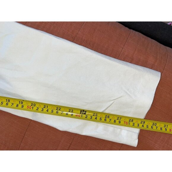 J. McLaughlin Ivory Straight-Leg Classic Five-Pocket Women's Pants Size 10 - Picture 10 of 11